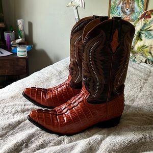 “Vaqueros Boots”  Mexico Caiman skin boots 10.5